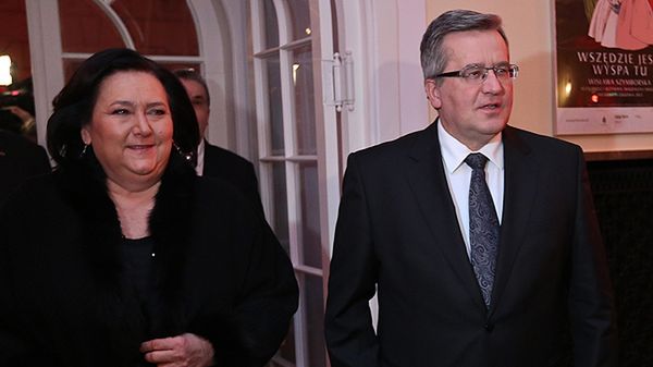 Prezydent Bronisław Komorowski z żoną Anną