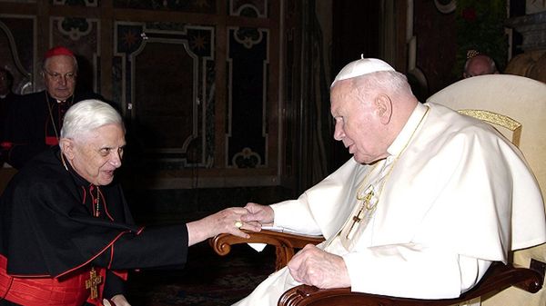 Jan Paweł II i kardynał Joseph Ratzinger