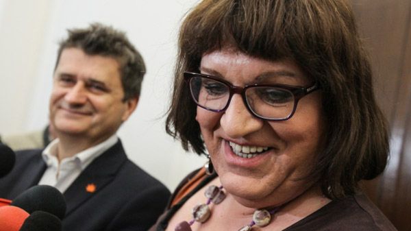 Janusz Palikot i Anna Grodzka