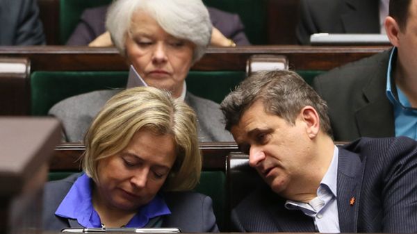 Wanda Nowicka i Janusz Palikot 25 stycznia