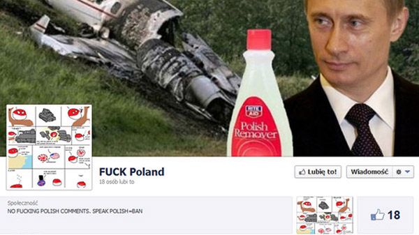Bulwersująca strona obrażająca Polaków