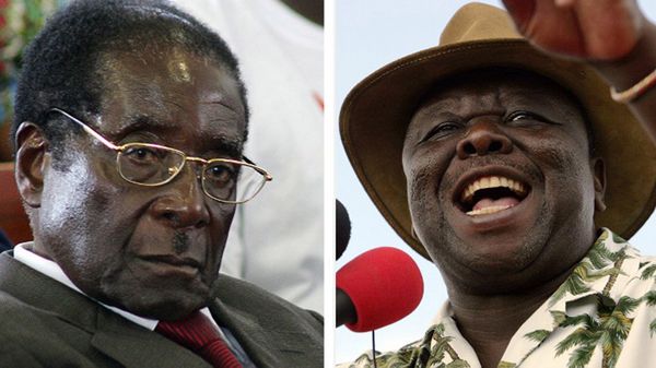 Robert Mugabe i Morgan Tsvangirai - najważniejsi politycy w Zimbabwe