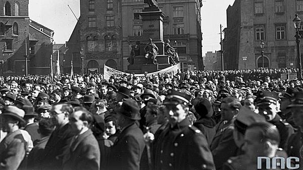 Demonstracja antylitewska w Krakowie