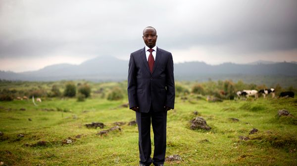 Biskup Jean-Marie Runiga, jeden z przywódców frakcji rebeliantów w DR Konga