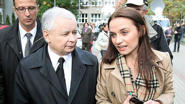 Jarosław Kaczyński i Ilona Klejnowska