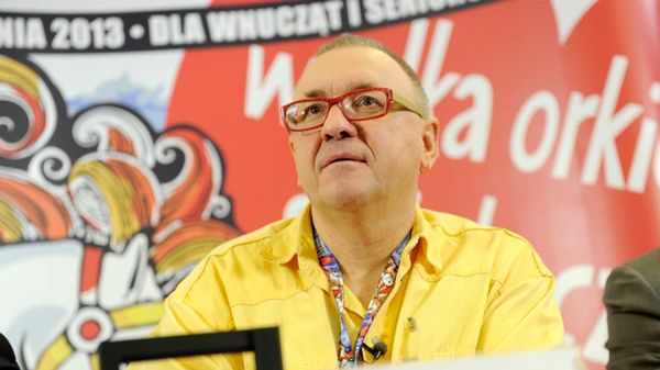 Jerzy Owsiak podczas 21. finału WOŚP