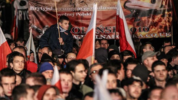 Uczestnicy Marszu Niepodległości