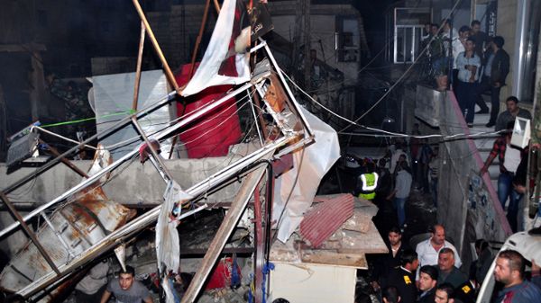 Zniszczenia w miejscowości Kudsaja