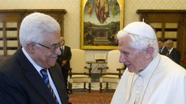 Mahmud Abbas i Benedykt XVI