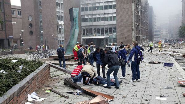 W wybuchu bomby w Oslo zginęło osiem osób