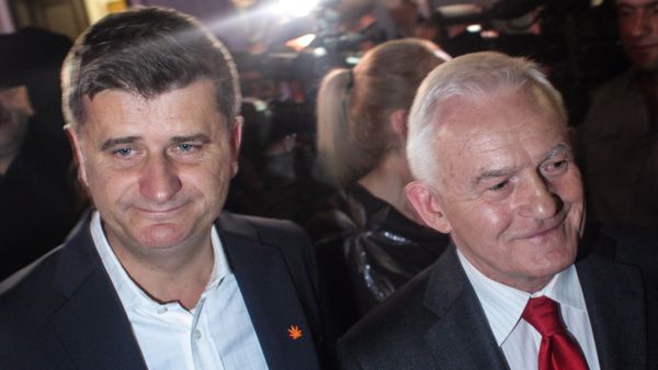 Janusz Palikot i Leszek Miller