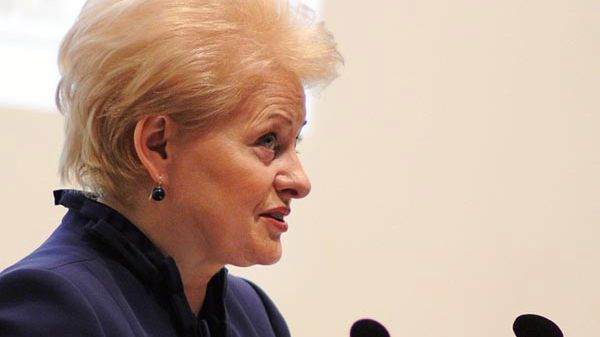 Prezydent Litwy Dalia Grybauskaite