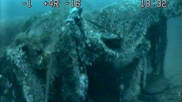 Obraz podwodnego wraku