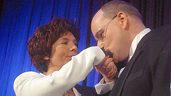 Jan Rokita z małżonką Nel