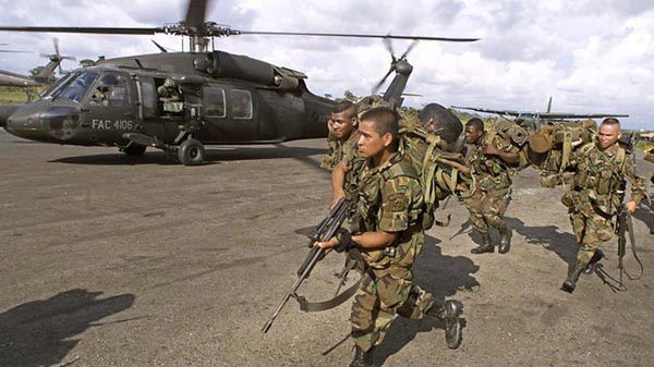 Kolumbijscy żołnierze