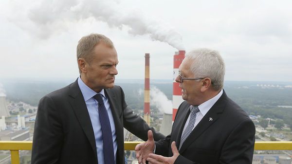 Premier Donald Tusk i Prezes Zakładów Azotowych w Puławach, Marian Rybak