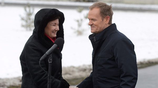 Hanna Gronkiewicz-Waltz i Donald Tusk
