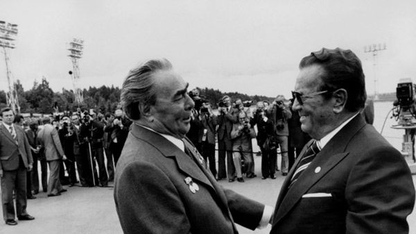 Leonid Breżniew i Josip Broz Tito w 1977 roku