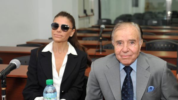 Carlos Menem z córką