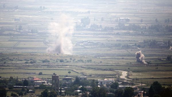 Widok na Wzgórza Golan po starciach między syryjską armią a rebeliantami