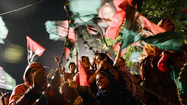 Wiec zwolenników Pakistańskiej Partii Ludowej