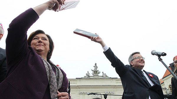 Prezydent Bronisław Komorowski z małżonką Anną