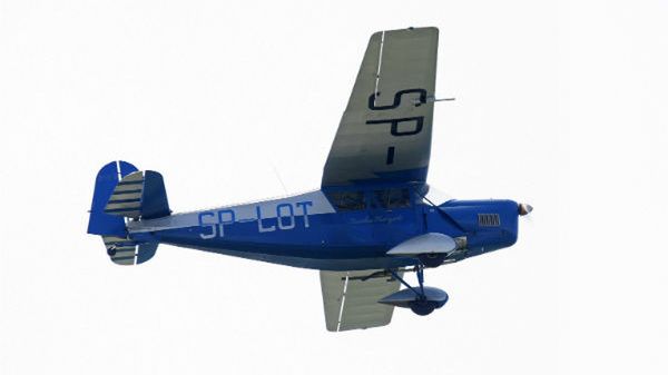 Replika RWD-5R, polskiego samolotu turystyczno-sportowego, skonstruowanego w 1931 r.