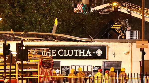 Miejsce wypadku w Glasgow