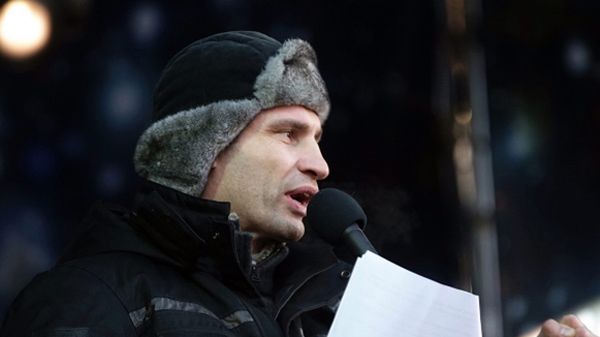 Witalij Kliczko na Majdanie