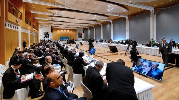 Delegaci na konferencji w Montreaux