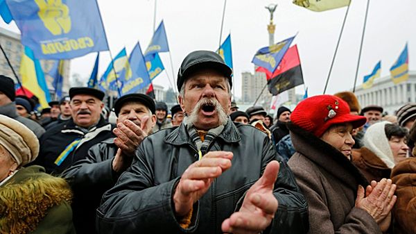 Protesty na Majdanie Niepodległości w Kijowie