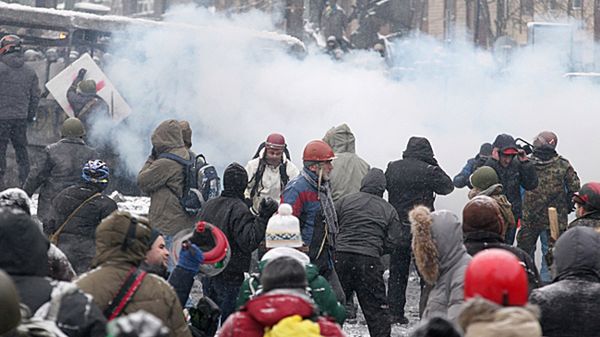 Zamieszki na ulicach Kijowa