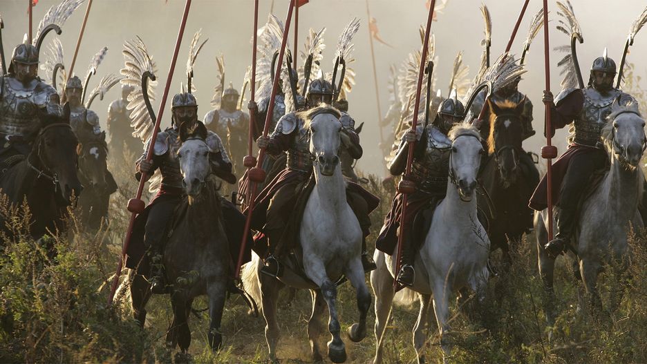 Husaria na planie zdjęciowym rosyjskiego filmu "1612"