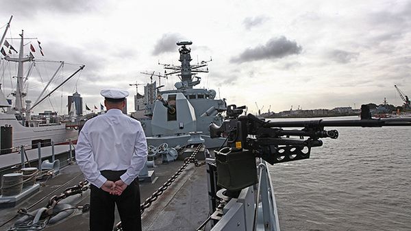 Pokład HMS "Argyll"