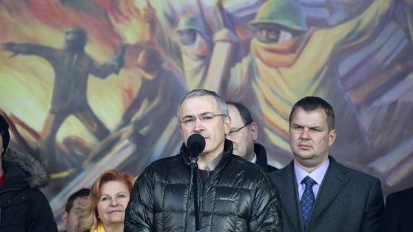 Michaił Chodorkowski przemawia w Kijowie