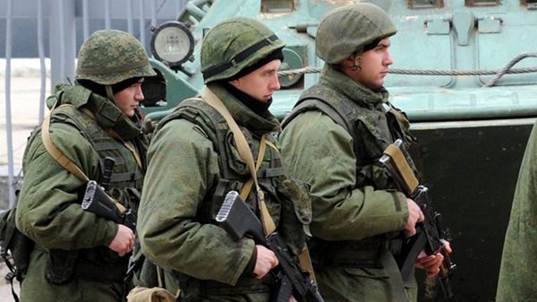 Rosyjscy żołnierze na Krymie