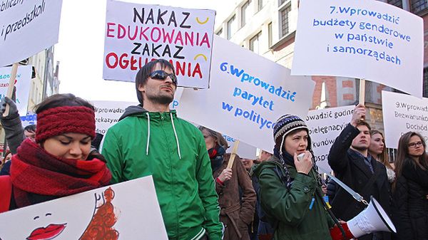 Uczestnicy Manify w Gdańsku