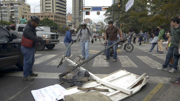 Blokada ulicy w Caracas