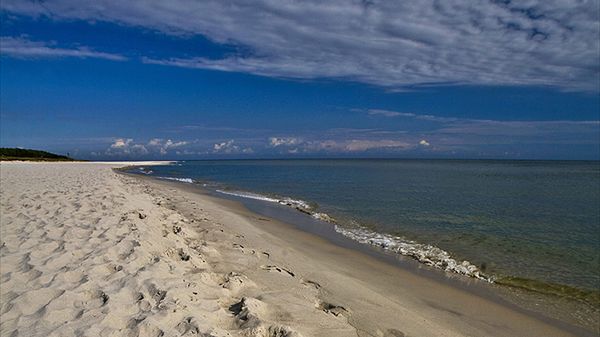 Jedna z plaż na Półwyspie Helskim