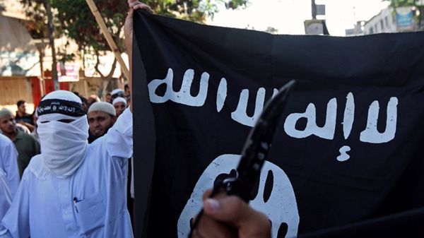 Pochód islamistów w Strefie Gazy