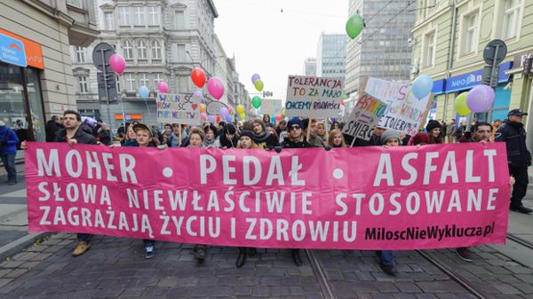 Marsz Równości pod hasłem "Mielimy mowę nienawiści" zorganizowany przez stowarzyszenie Dni Równości i Tolerancji