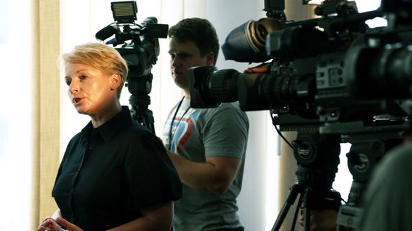 Żona jednej z ofiar, prezesa NBP Sławomira Skrzypka Dorota Skrzypek na sali rozpraw