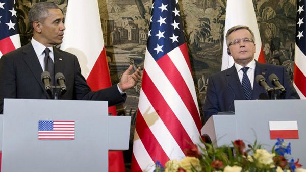 Barack Obama i Bronisław Komorowski