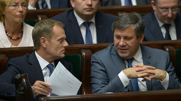 Premier Donald Tusk i wicepremier, minister gospodarki Janusz Piechociński