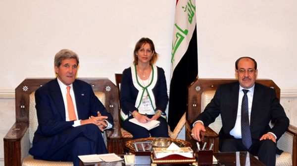 Spotkanie Johna Kerry''ego i Nuriego al-Maliki