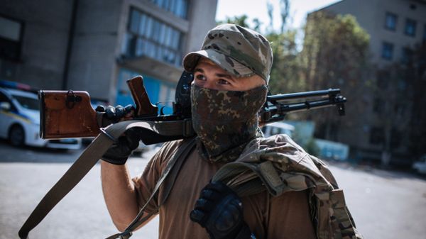 Członek ukraińskiego batalionu ochotniczego