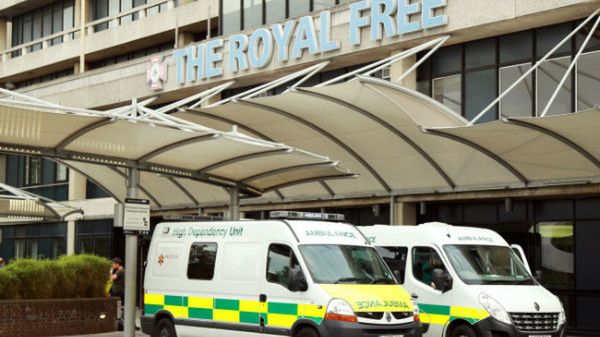 Londyński szpital Royal Free, w którym w izolacji przebywa Brytyjczyk z objawami Eboli