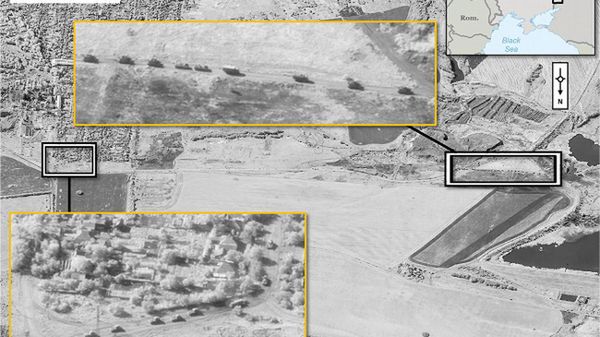 Przedstawione przez NATO zdjęcia satelitarne pokazujące rosyjskie wojska na Ukrainie