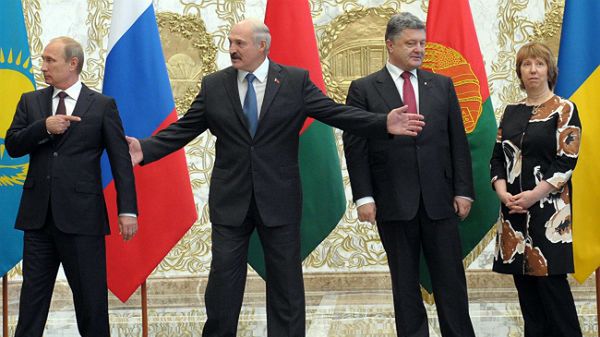 Prezydenci Ukrainy, Rosji i Białorusi wraz z szefową dyplomacji UE Catherine Ashton