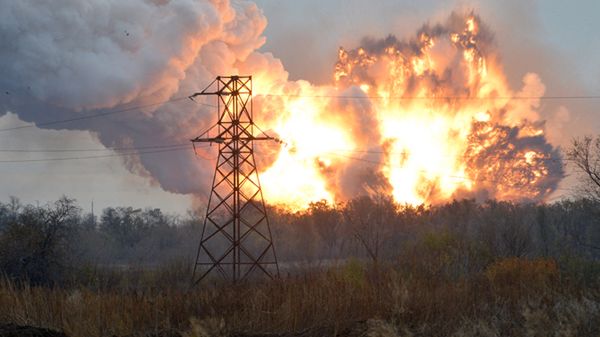 Wybuchy pod Donieckiem